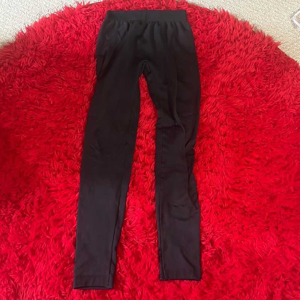 Child small pink rose leggings